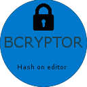 Bcryptor Hash on editor